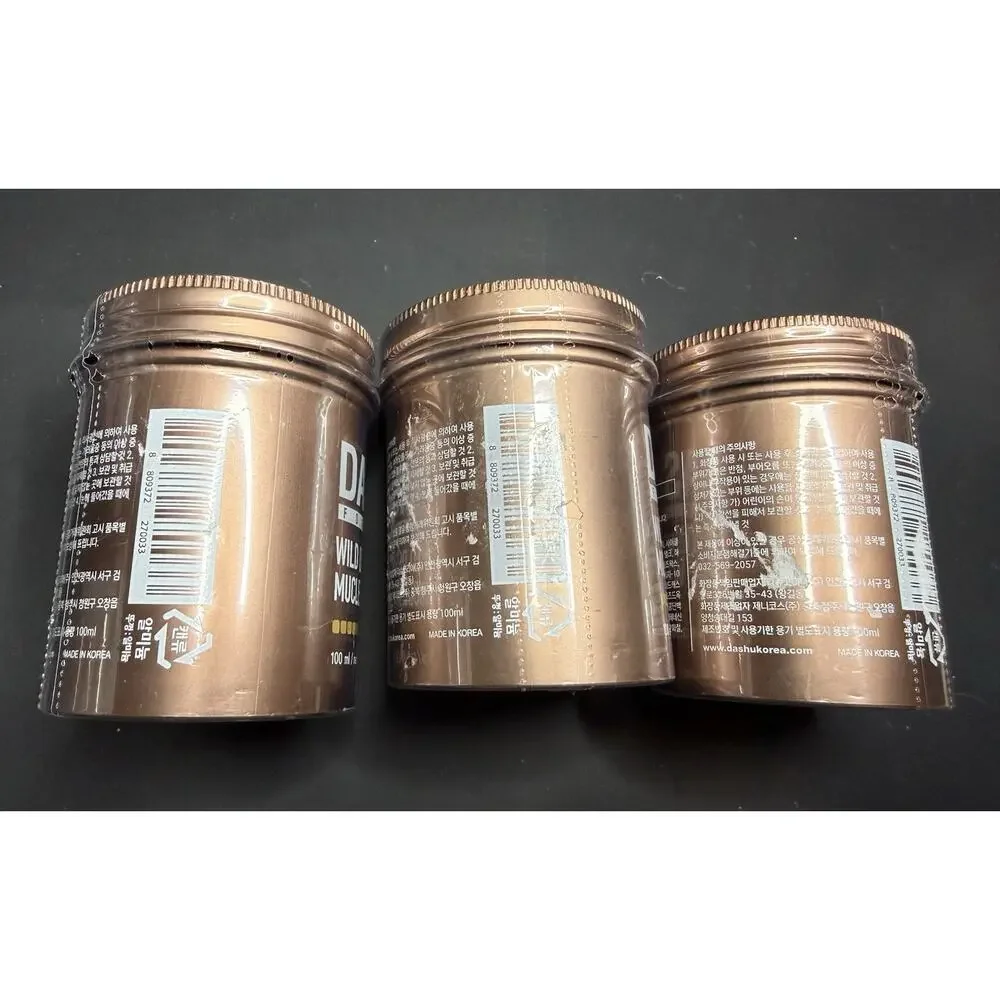 (3) Dashu Hair Wax for Men Wild Design 3.38 fl oz Brown